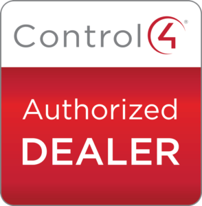 A control 4 authorized dealer logo.